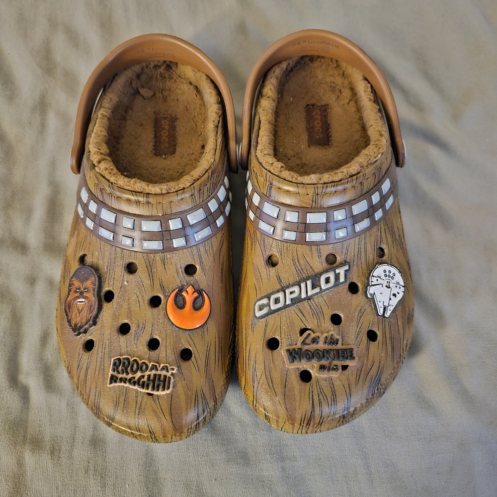 Kids lined Crocs